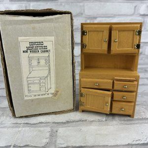 Concord Museum Miniature Wooden Kitchen Cabinet In Box